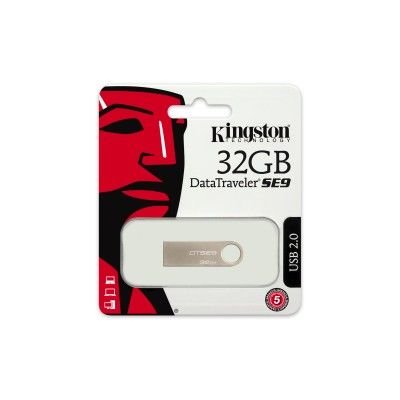 Pen Drive USB 2.0 Kingston DTSE9H/32GB Datatraveler SE9 32GB Prata