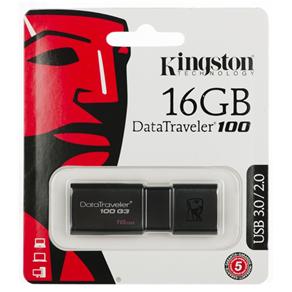 Pen Driver 16 GB G3 Kingston / USB 2.0 , 3.0 / DT100G3-16GB - 1395 1395
