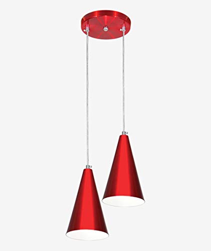 Pendente Cone Duplo Vermelho