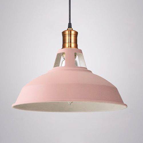 Tudo sobre 'Pendente Retro Industrial Rosa Loft Luminária Vintage Lustre Design Edison LM1707'