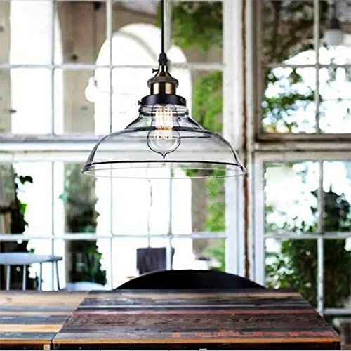 Pendente Retro Industrial Vidro Loft Luminária Vintage Lustre Design Edison LM1736