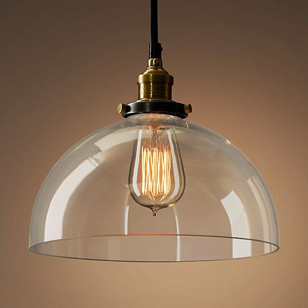 Pendente Retro Industrial Vidro Loft Luminária Vintage Lustre Design Edison LM1790 - Eluminarias