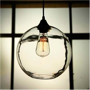 Pendente Retro Industrial Vidro Loft Luminária Vintage Lustre Design Edison LM1798