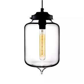 Pendente Retro Industrial Vidro Loft Luminária Vintage Lustre Design Edison LM1806