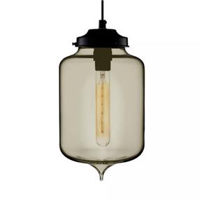 Pendente Retro Industrial Vidro Loft Luminária Vintage Lustre Design Edison LM1810