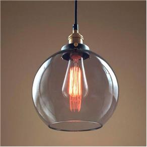 Pendente Retro Industrial Vidro Loft Luminária Vintage Lustre Design Edison LM1862