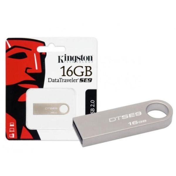 Pendrive 16GB USB Kingston DTSE9H/16GBZ Prata