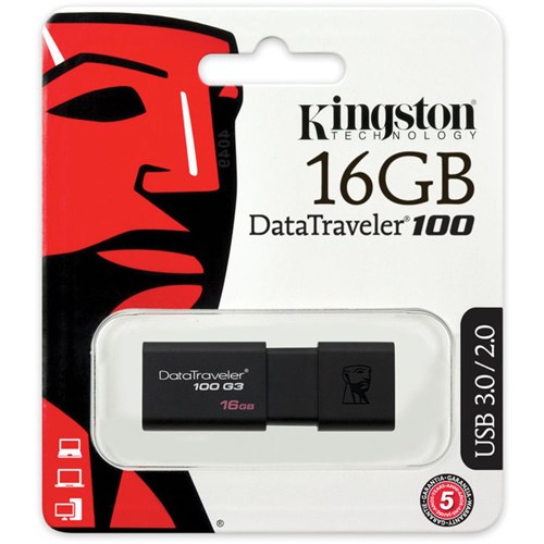 Pendrive Datatraveler 100 G3 Dt100g3 Kingston 16Gb