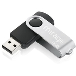 Pendrive Loop 16 GB USB 2.0 DC5 V Preto Mirage - PD099 - Mirage