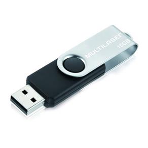 Pendrive Multilaser PD588 TWIST USB 2.0 16GB Preto