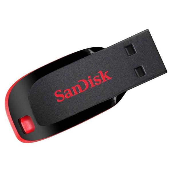 Pendrive USB 2.0 - 128GB - SanDisk Cruzer Blade - SDCZ50-128G-B35