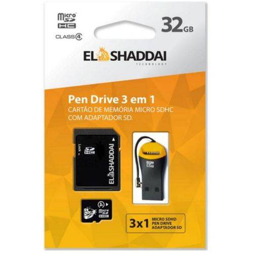 Pendrive USB 2.0 - 32GB - El Shaddai 3em1 C10