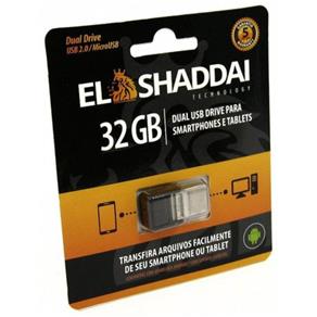 Pendrive USB 2.0 - 32Gb - El Shaddai Otg Nano Dual Drive