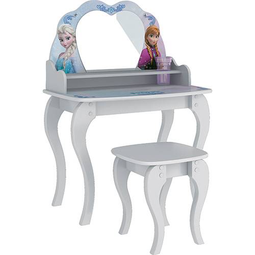 Tamanhos, Medidas e Dimensões do produto Penteadeira Infantil Frozen Disney Star 5A Branco - Pura Magia