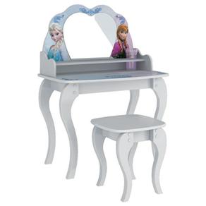 Penteadeira Infantil Pura Magia Frozen Disney Star com Espelho e Banqueta - Branco