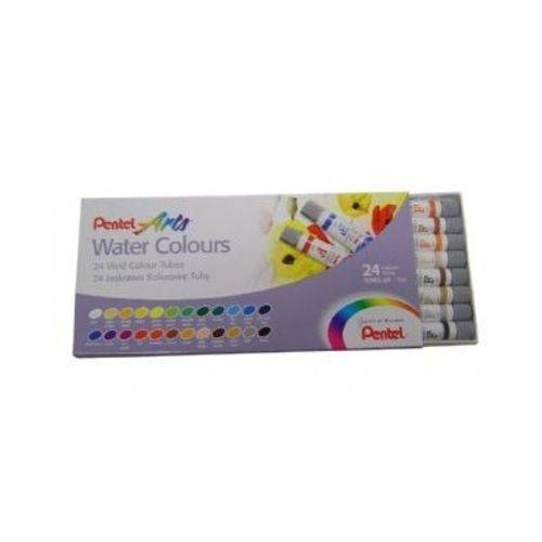 Pentel Water Colors - Tinta Aquarela Tubo - 24 Cores Wfrs-2