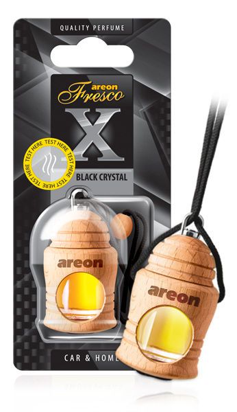 Perfume Aromatizante Importado para Carros "AREON FRESCO X VERSION BLACK CRISTAL" 4ml