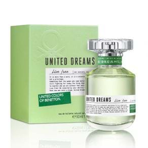 Perfume Benetton United Dreams Live Free Feminino Eau de Toilette 50ml