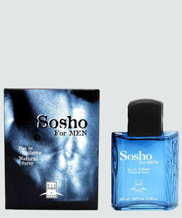 Perfume Masculino Sosho For Men Via Paris - Eau de Toilette 100 Ml