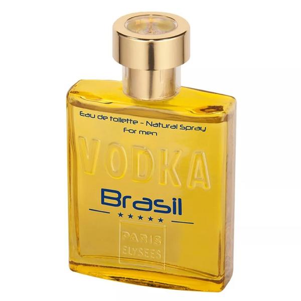 Perfume Masculino Vodka Brasil Yellow Paris Elysees Eau de Toilette 100ml