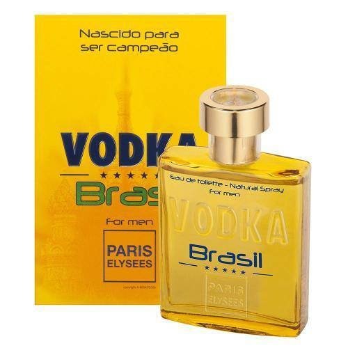 Perfume Vodka Brasil Yellow - Paris Elysees - Masculino - Eau de Toile... (100 ML)