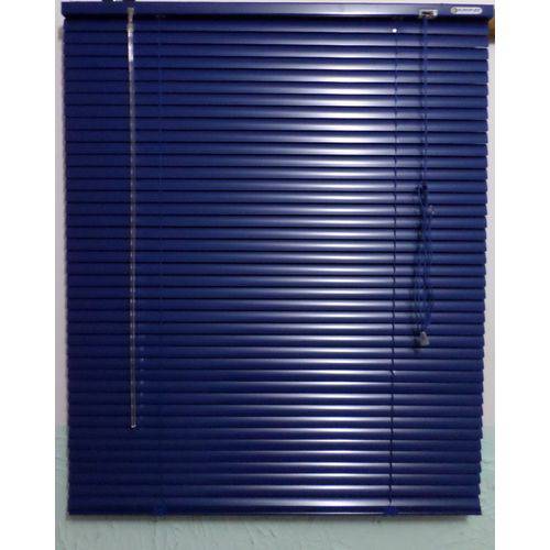 Persiana Horizontal Alumínio 25mm Azul 120 (L) X 160 (A) Cm