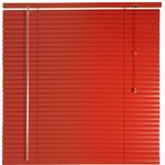 Persiana Horizontal Alumínio Color - 1,20 X 1,60 - Vermelha