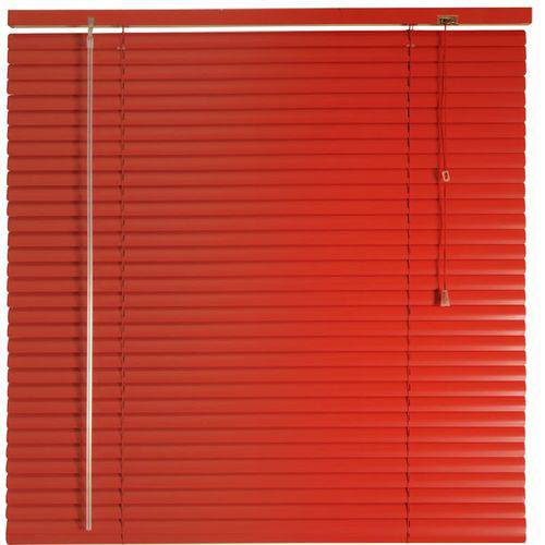 Persiana Horizontal Alumínio Color - 1,40 X 1,60 - Vermelha