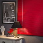 Persiana Horizontal em Alumínio 25mm Color 120x160cm Vermelha