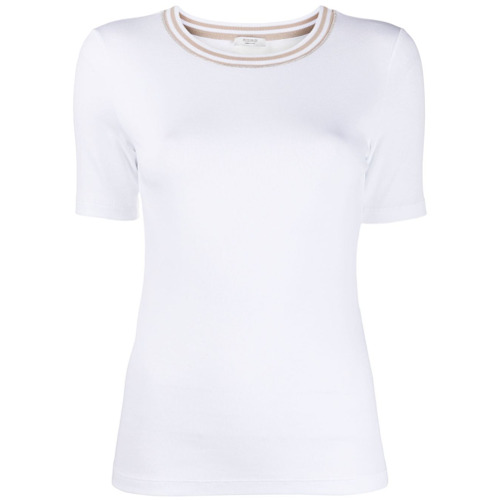 Peserico Camiseta Slim Gola Careca - Branco