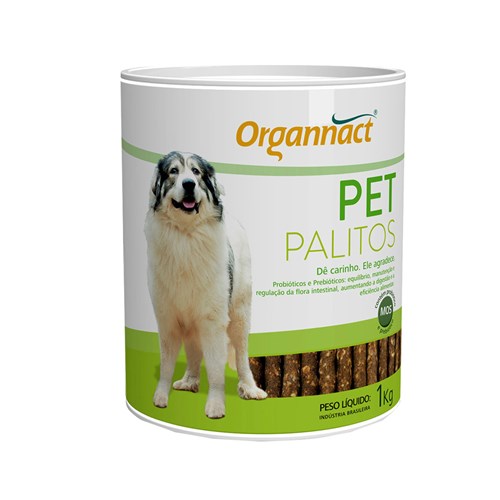 Pet Palitos 1kg Organnact Suplemento Cães