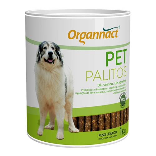 Tudo sobre 'Pet Palitos Organnact Probiotico para Cães - 1kg'