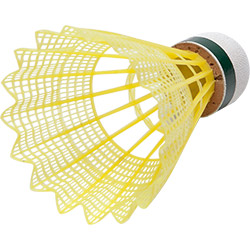 Peteca de Badminton de Nylon com Base de Cortiça Tubo - 6 Unidades - Vollo