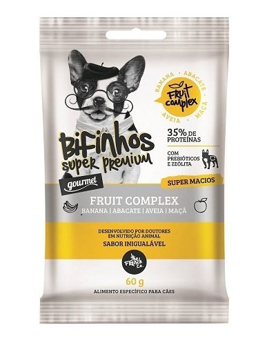 Petisco Gourmet The French Co para Cães Bifinhos Super Premium com Fru...