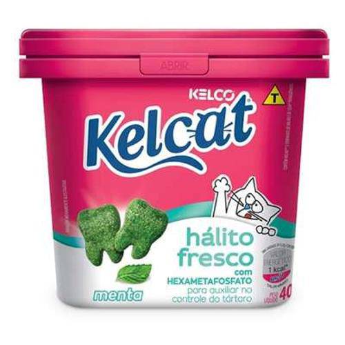 Tudo sobre 'Petisco Kelco Kelcat Snack Menta Hálito Fresco de Gatos - 40 G'