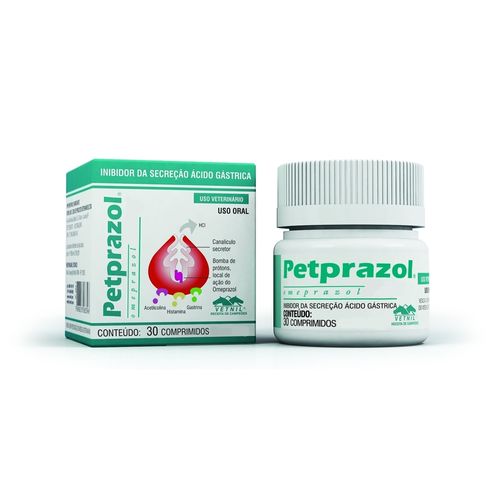 Petprazol 10 Mg C/30 Comprimidos _ Vetnil 10mg