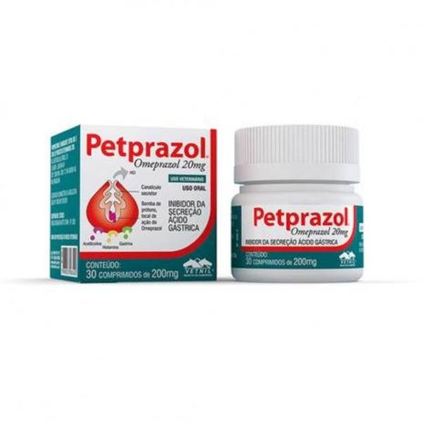 PETPRAZOL 20mg - Frasco com 30 Comprimidos - Vetnil
