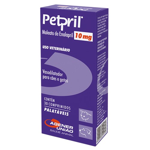 Petpril 10mg para Cães e Gatos Uso Veterinário com 30 Comprimidos