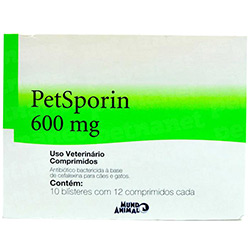 Petsporin 600mg 120 Comprimidos Mundo Animal