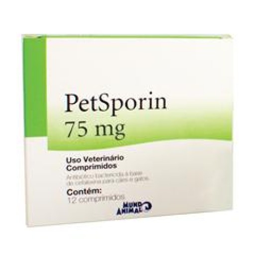 Petsporin 75mg 12 Comprimidos - Mundo Animal