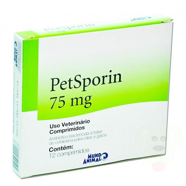 Petsporin 75mg (12 Comprimidos) - Mundo Animal