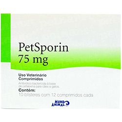 Petsporin 75mg 120 Comprimidos Mundo Animal