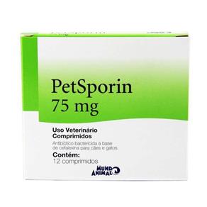 Petsporin Cefalexina 75 Mg com 12 Comprimidos