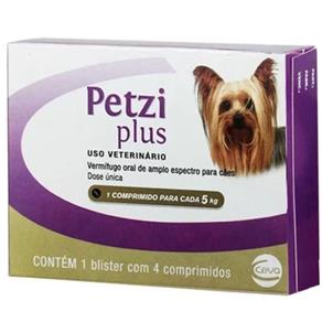 Petzi Plus 5 Kg 400 Mg 4 Comprimidos