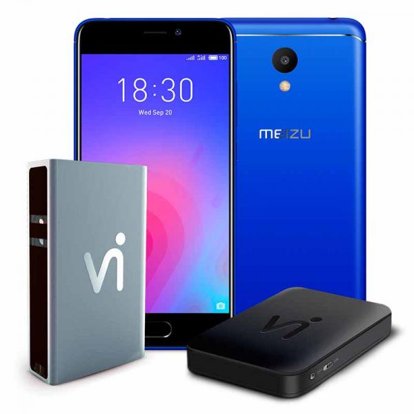 Phonestation Meizu M6 Azul, Tela 5,2”, 3GB Ram, 32GB, Câmara 13MP/8MP, Dual Sim