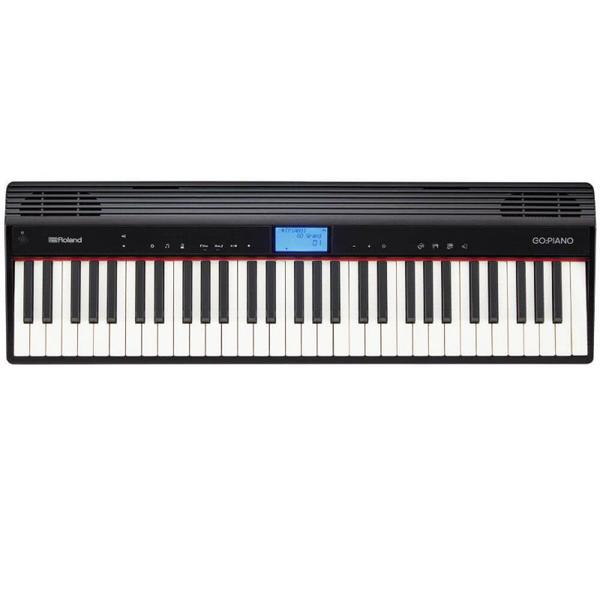 Piano Digital Roland GO-61P Preto 61 Teclas 128 Nota de Polifonia com Bluetooth