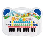 Piano Infantil Musical Animal Azul Braskit 6407