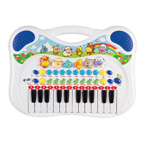 TECLADO / PIANO INFANTIL MEUS MELHORES AMIGOS - ZB428 - Top Brasil Presentes