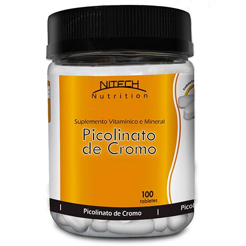 Tudo sobre 'Picolinato de Cromo - 100 Tabletes - Nitech Nutrition'