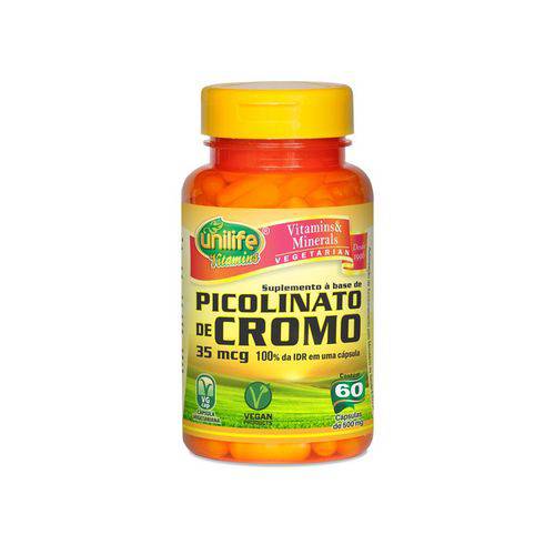 Picolinato de Cromo 60 Cápsulas - Unilife -